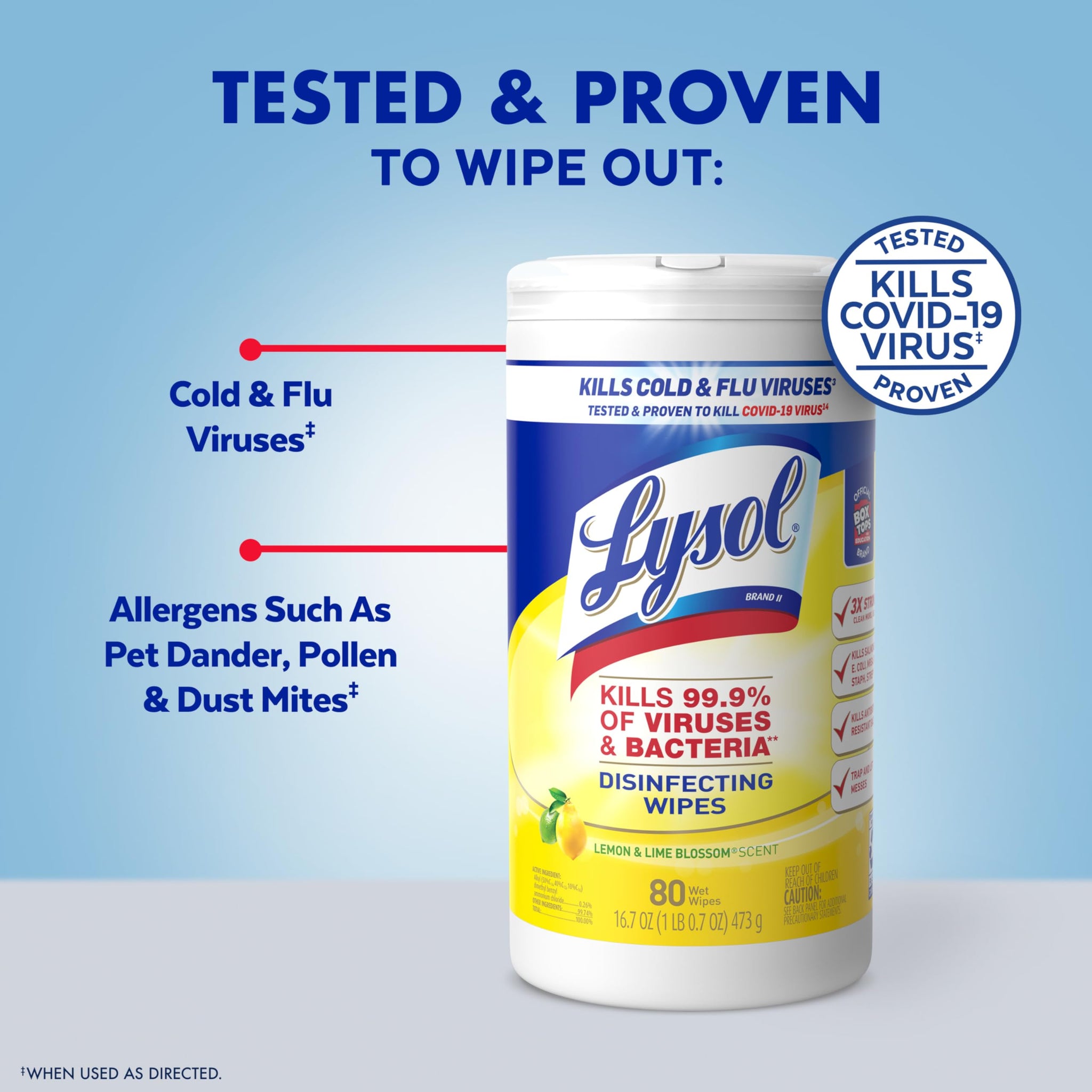 Lysol Disinfectant Wipes Bundle, Dorm Room Essentials, Multi-Surface Cleaning Wipes, For Disinfecting & Cleaning, Lemon & Lime Blossom, Crisp Linen