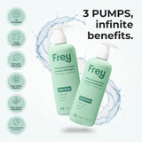FREY Concentrated Liquid Laundry Detergent | Formulated for Sensitive Skin & HE Washers | Removes Stains Effectively | 50 Loads per Bottle (2-pack