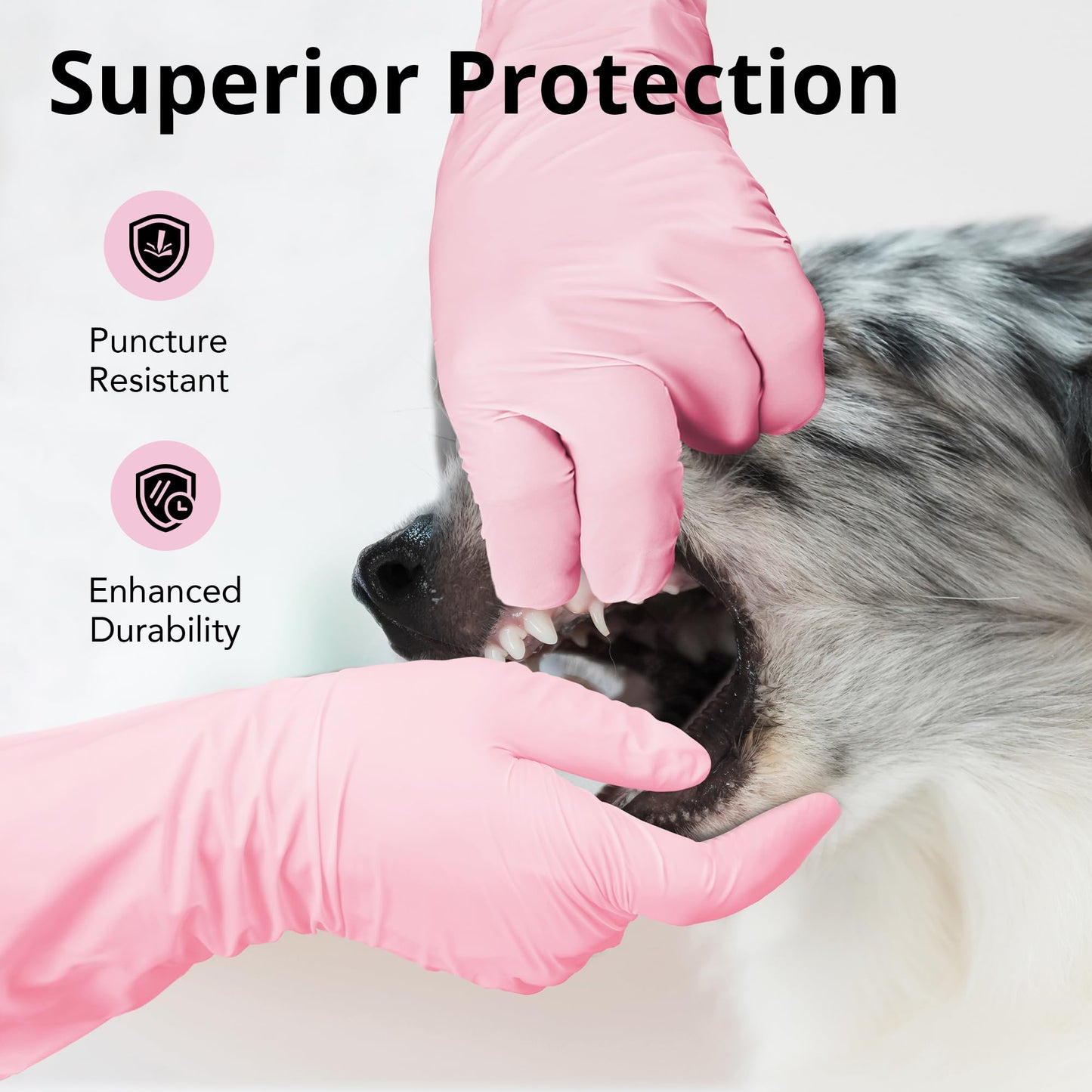 SwiftGrip Disposable Nitrile Dishwashing Gloves, Extended 12 Inches Cuff, 6-mil, Medium, Cherry Blossom Cleaning Gloves for Latex-Free, Ideal