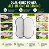 R&C Store Essentials Home Cleaning Bundle Kit, Includes 32 oz Degreaser Spray Compatible with Dawn Kitchen Surface Degreaser, 2 Dual-Sided Non-Scratch
