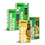 Kaizen Protein Pasta & Rice Variety Pack - Low Carb, High Protein Sampler with Fusilli, Lumache, Rice, Mac & Cheese - Gluten-Free, Keto-Friendly