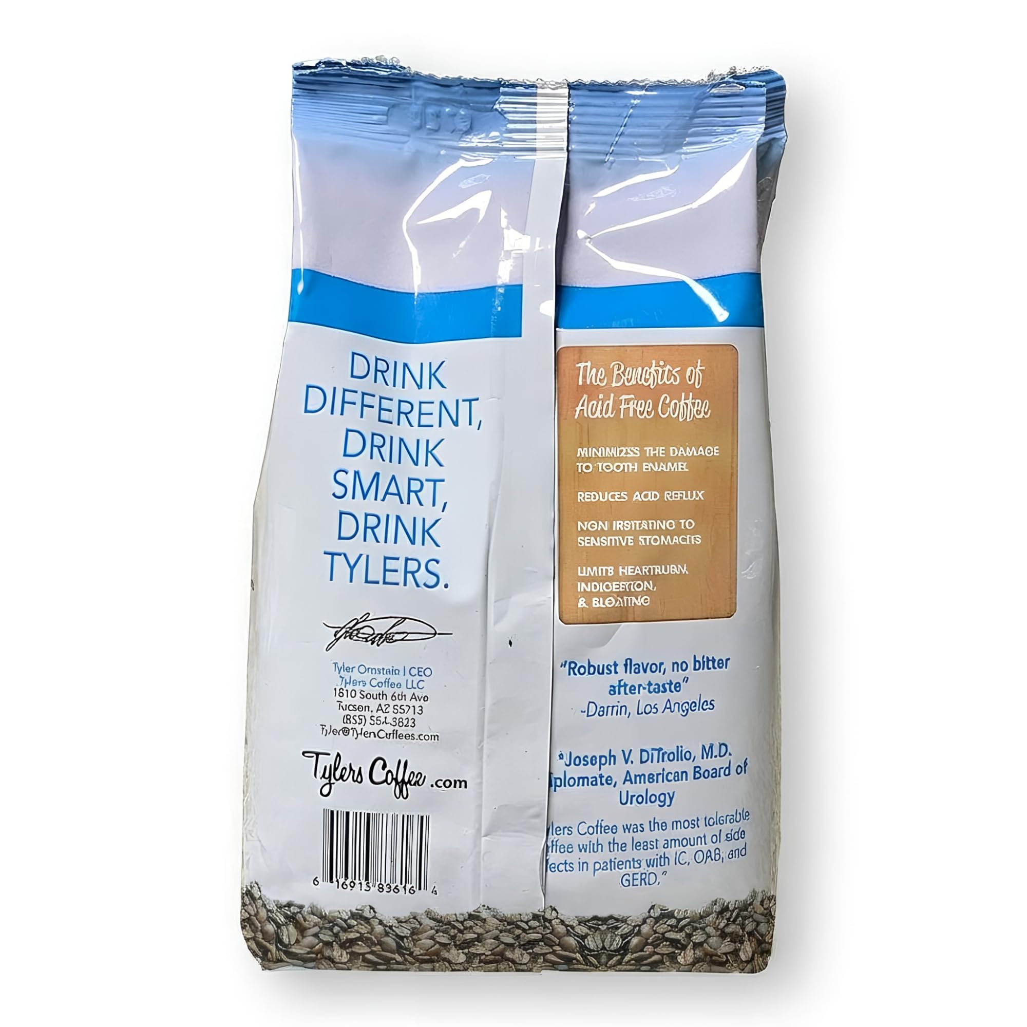 Tylers Coffee Organic Whole Bean Coffee - 100% Arabica Medium Roast - 12 oz, Single Origin, Smooth & Balanced Flavor