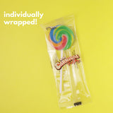 Mini Swirl Lollipops, Rainbow Suckers, Individually Wrapped Candy, Party Favors, 14 Count