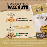 TATA RAW - Sprouted Organic Walnuts - PLAIN. Nothing added -5 lb. Soaked & Air dried SUPER QUALITY. Raw. Alive. Activated. Fresh…
