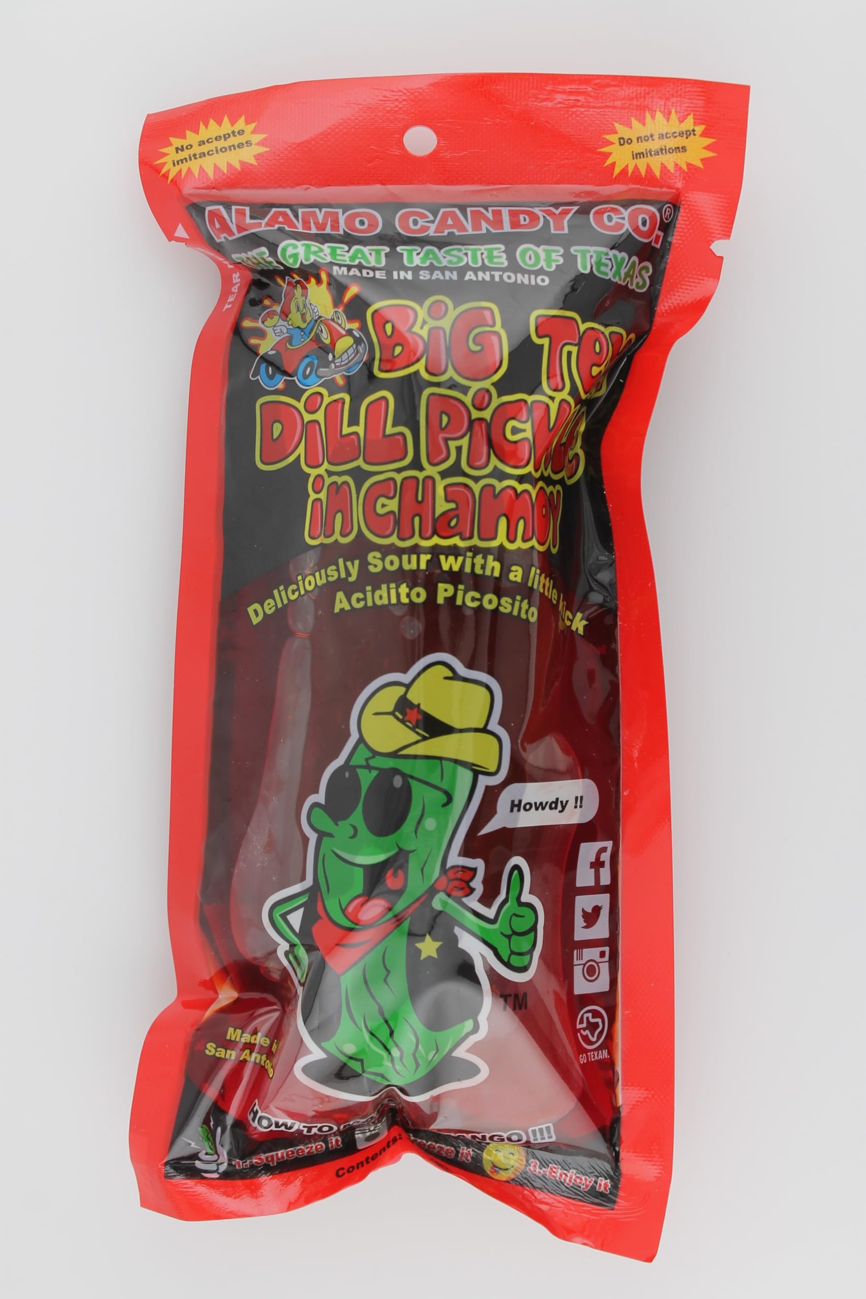 Chamoy Pickle Kit, Mexican Candy Mix Ready to make the Famous TikTok Trend, Includes Original Alamo Dill Pickle, Baby Lucas, Lucas Gusano, Skwinkles