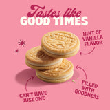 Back to Nature Golden Vanilla Creme Sandwich Cookies, Plant Based, Non-GMO, Plant-Based, Made with Wheat Flour, Snack Happy 8.25 oz Box