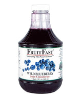 Wild Blueberry Juice Concentrate by FruitFast - (32 FL OZ) Unsweetened, 65 Brix Pure Concentrated Blueberry Juice - 100% Dark Wild Blueberry Extract