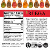 Riega Organic Taco Seasoning, Perfect Tex Mex Spice Mix for Taco Tuesday and Chili (Taco, 0.9 Ounce (Pack of 1))
