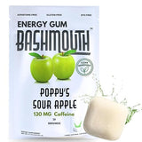 Bashmouth Energy Gum | 130mg Natural Caffeine Per Piece | Energizing Chews for Performance & Focus | Sugar Free, No Dyes, No Aspartame | 30 Pieces