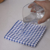 clwellge Kitchen Dish Cloths 12pcs, Bulk Cotton Absorbent Dish Rags, Perfect Cleaning Cloths for Household and Commercial Uses