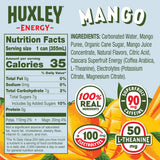 Huxley Variety Pack Energy Drink | 90mg Natural Caffeine, Clean Energy - No Crash, No Jitters | Only 5g Sugar, No Artificial Sweeteners | Electrolytes