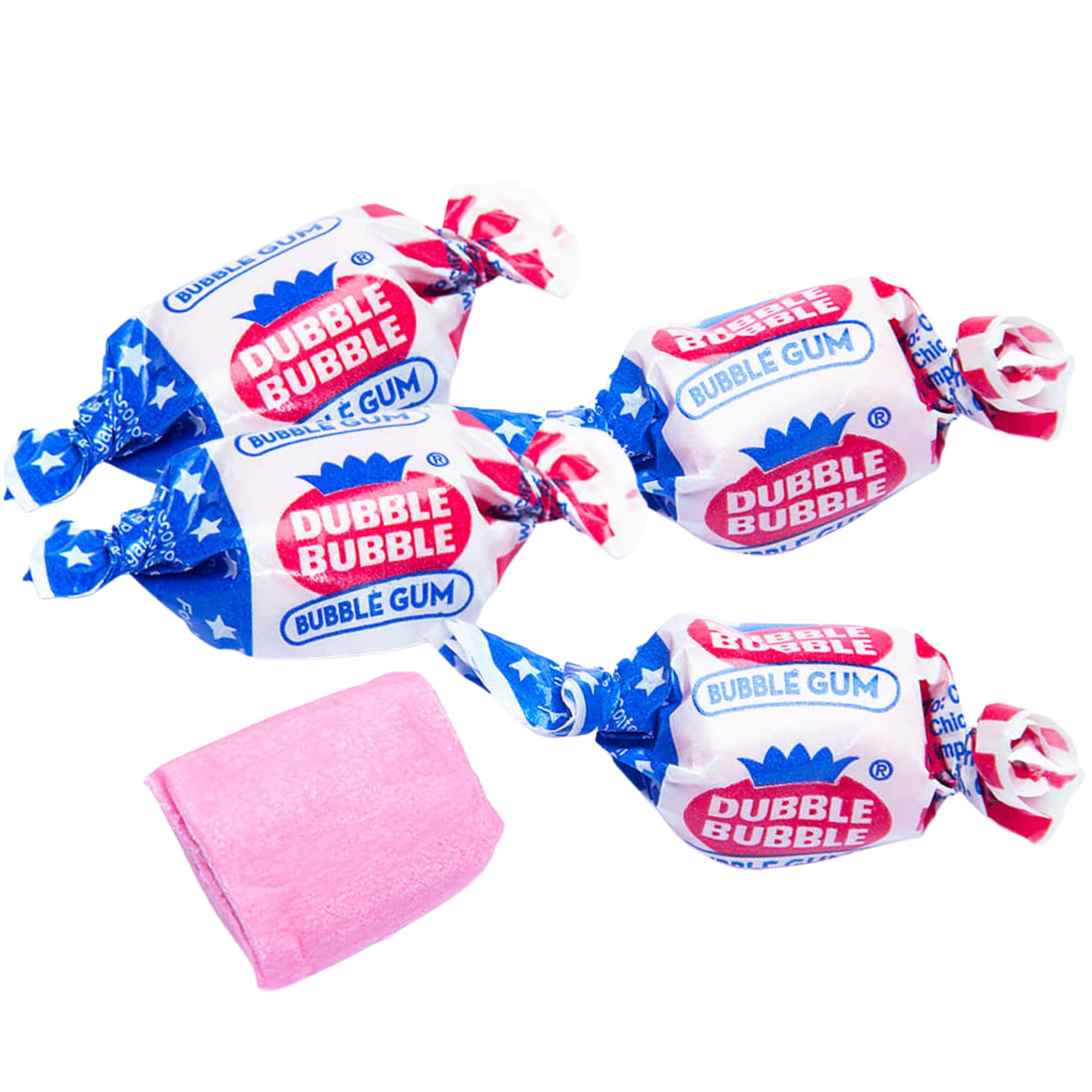 Patriotic USA Flag Wrapped Dubble Bubble Bubblegum: 11.5-Ounce Bag