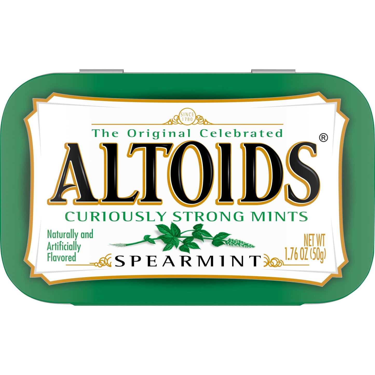 Spearmint Curiously Strong Mints, 1.76 Ounce Each (3 Pack, 5.28 Ounce Total)