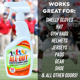 All Out Sports Stain Cleaner | Remove Stains from Shoes, Jerseys, Hats, Pants, Clothing, Helmets, Gloves Etc | Long-Lasting Soak & Clean Formula |