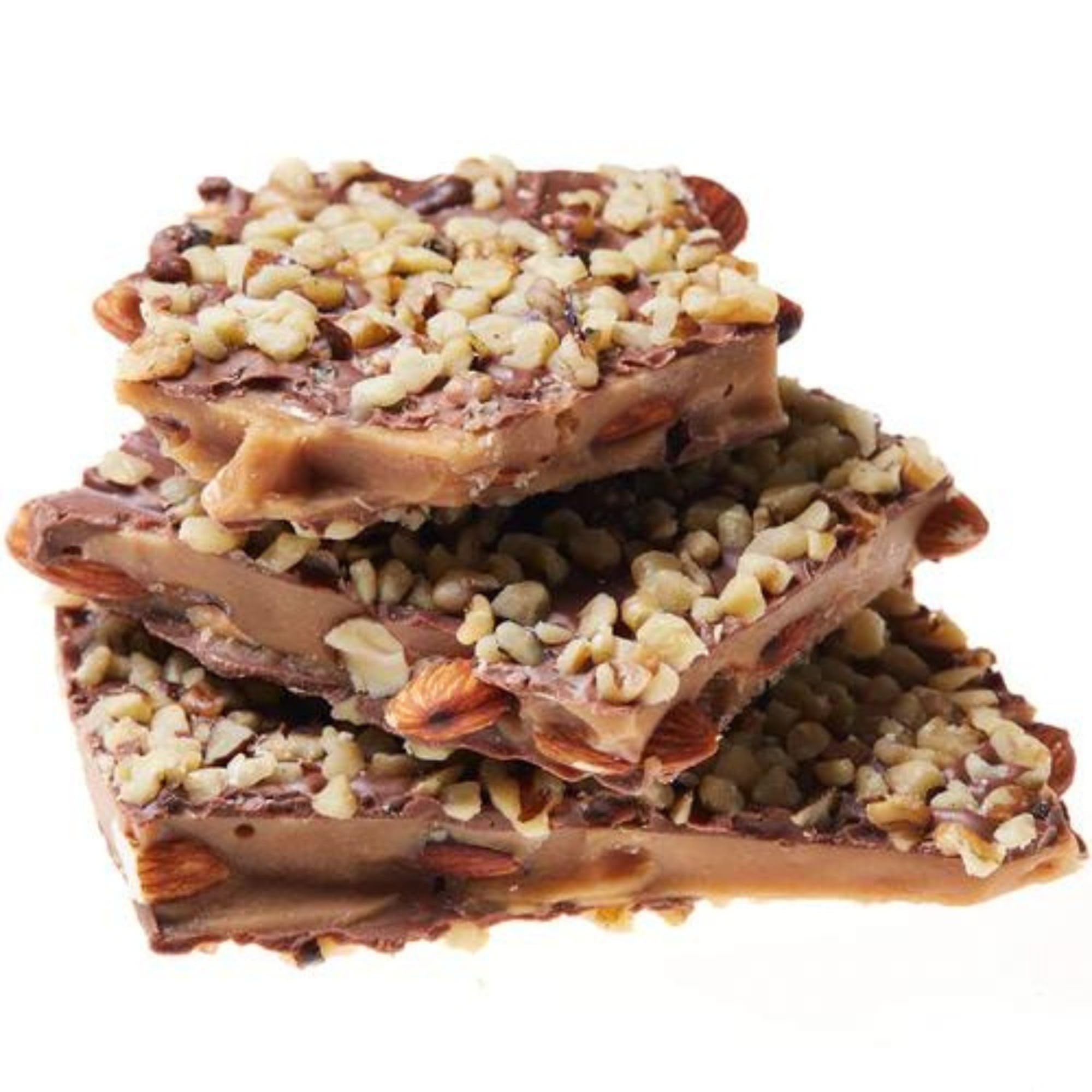 Toffee to Go Milk Chocolate Almond Toffee 1 lb Signature Green Gift Box | Hand Crafted | Gluten Free | No Added Preservatives | Delicate Crunch