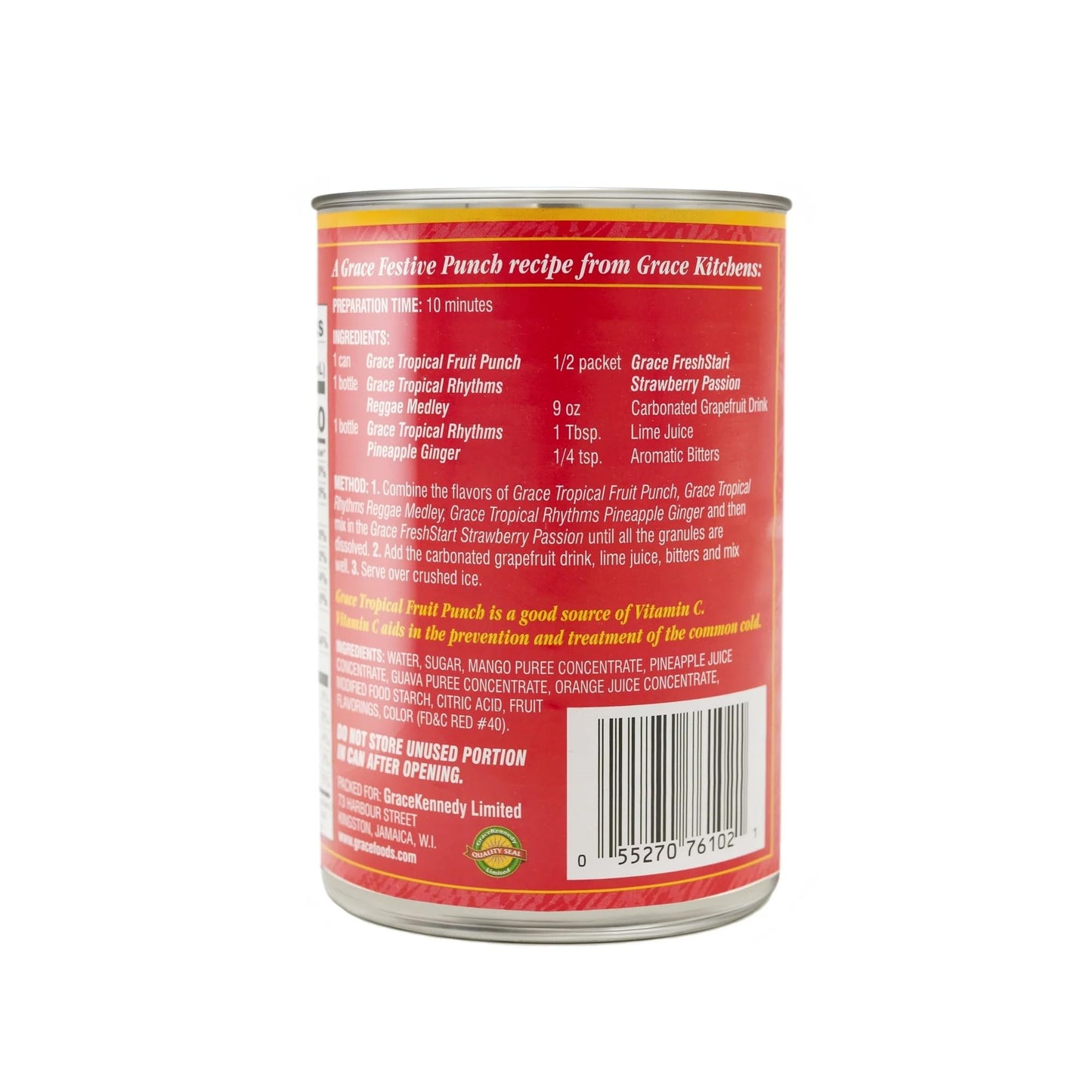 Grace Canned Tropical Fruit Punch, 18.26 oz. (540 ml) - 2 Pack