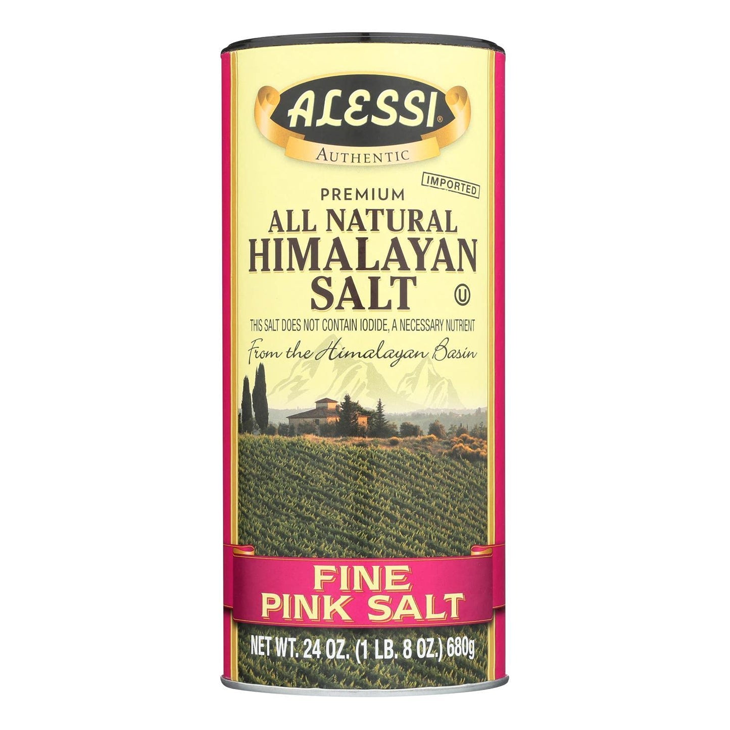 ALESSI FINE HIMALAYAN PINK SALT 24 OZ SHAKER (1 pk)
