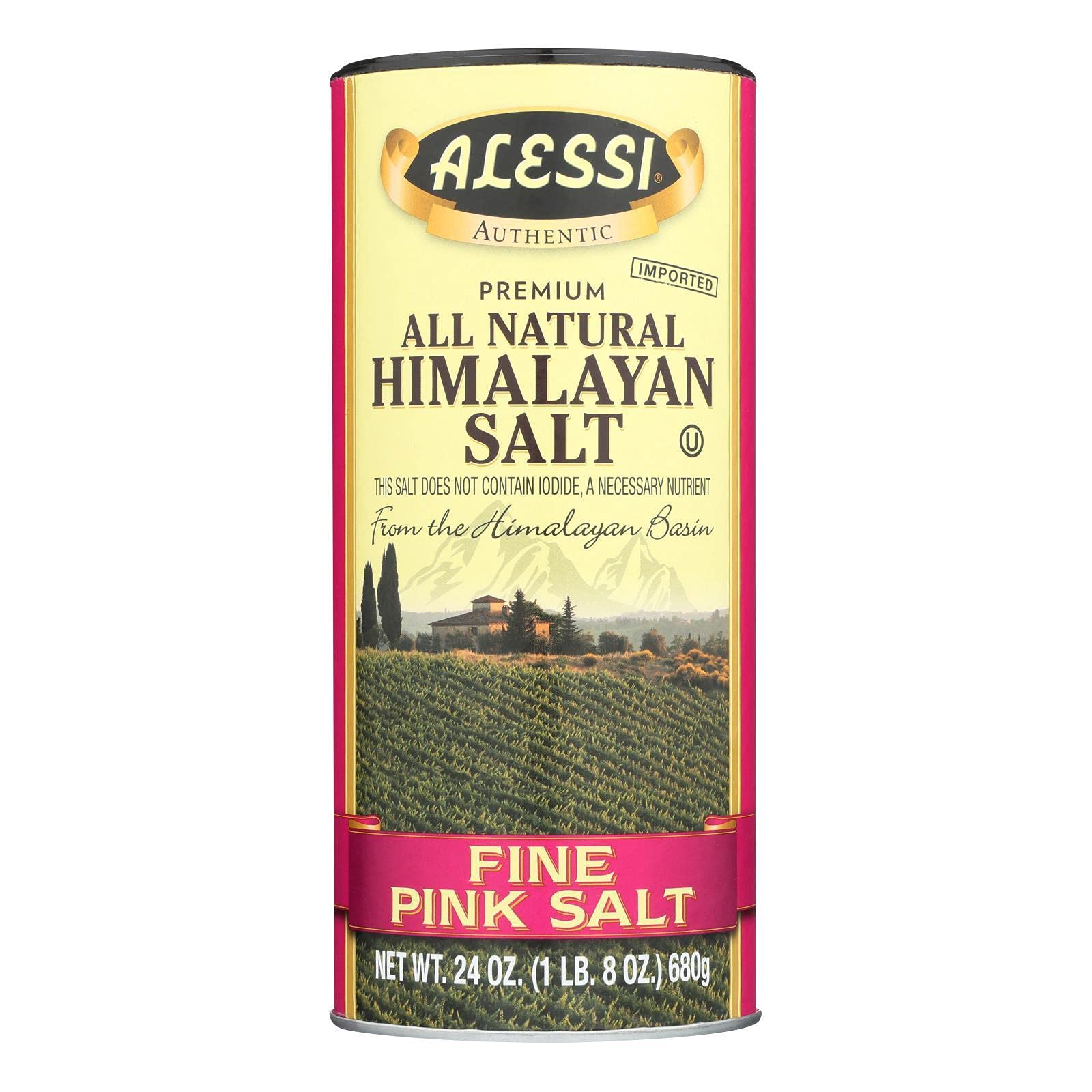 ALESSI FINE HIMALAYAN PINK SALT 24 OZ SHAKER (1 pk)