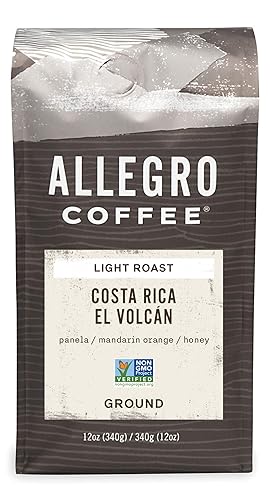 Allegro Coffee, Coffee Costa Rica El Volcan Ground, 12 Ounce