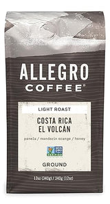 Allegro Coffee, Coffee Costa Rica El Volcan Ground, 12 Ounce