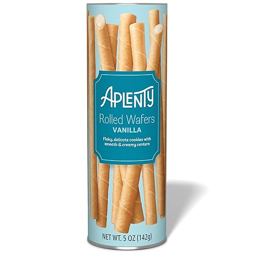Amazon Brand - Aplenty, Vanilla Rolled Wafers, 5 oz