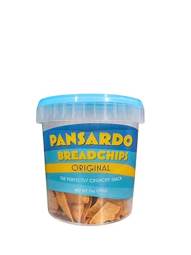 PANSARDO BREADCHIPS Traditional Sardinian Savory Bread Chips - Original Flavor - Four Pack