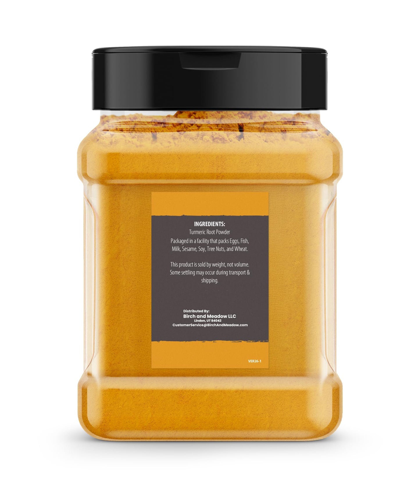Birch & Meadow Ground Turmeric, 8 oz, Traditional Indian Flavor, Aromatic
