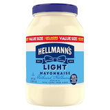 Hellmann's Creamy Light Mayonnaise Light Mayo Made with Cage Free Eggs 48 FL oz
