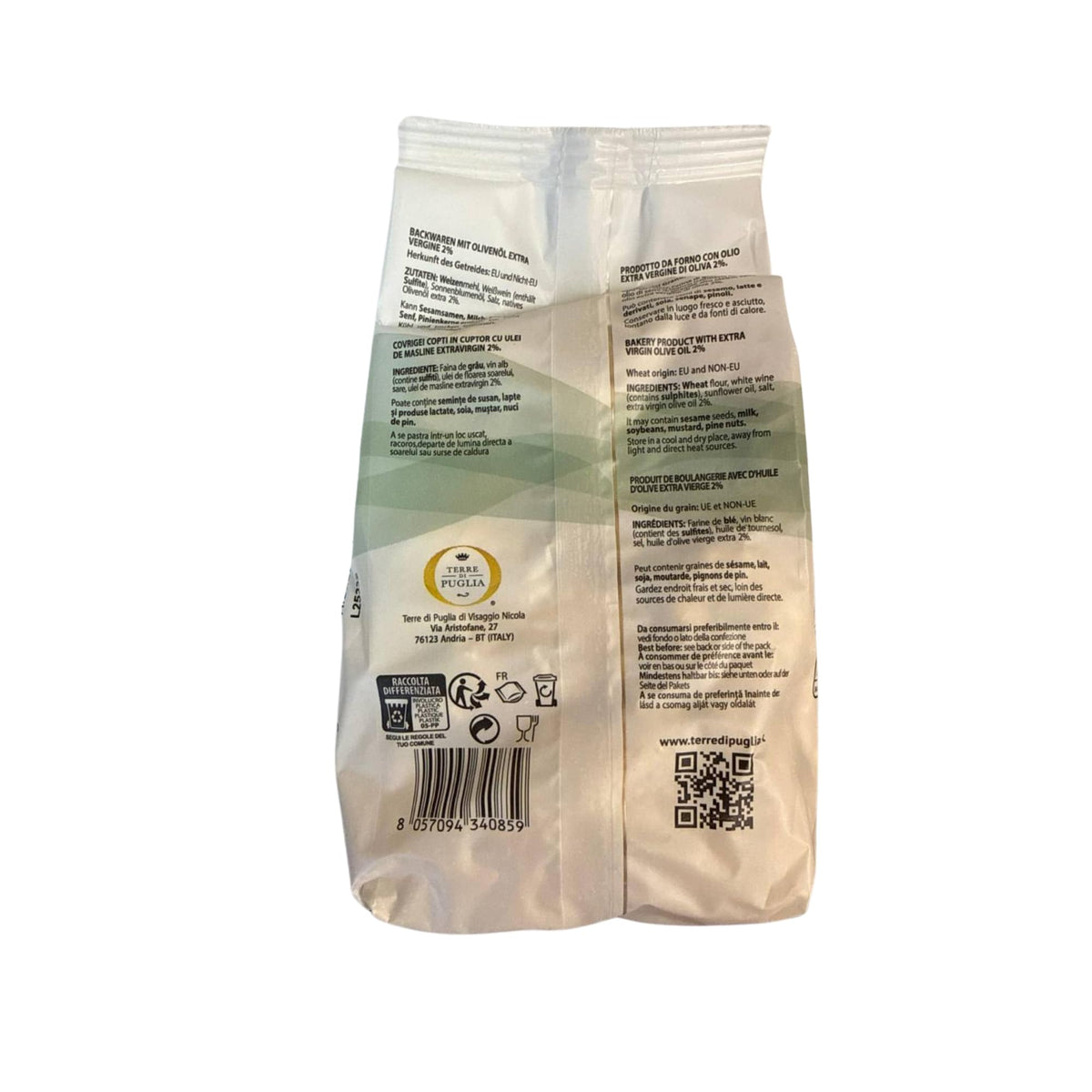 Terre Di Puglia, Taralli Classic, 8.8 oz (Pack of 3)