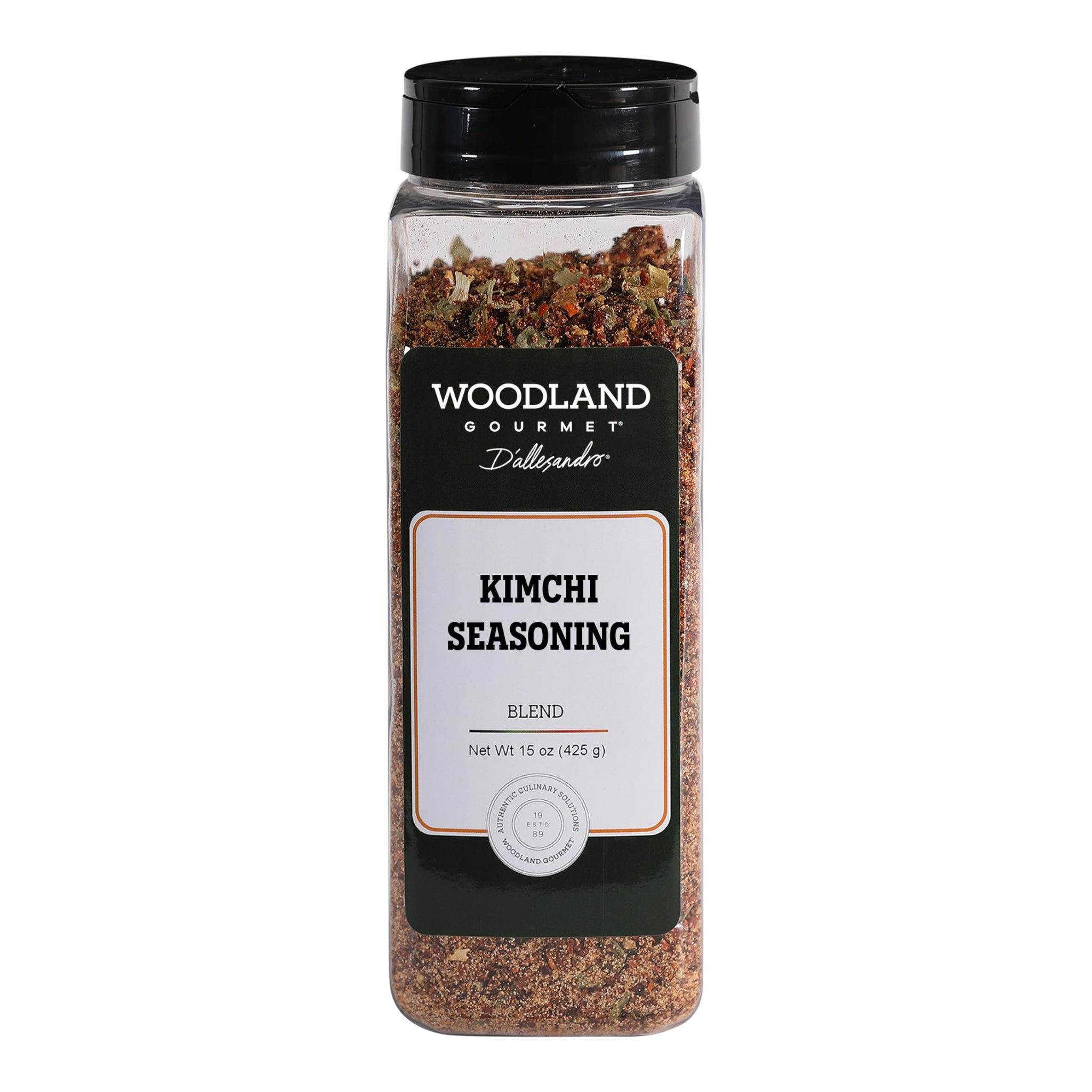 Kimchi Seasoning, 15 oz - Korean Kimchi Spice Mix with Gochugaru, Garlic & Rice Flour - Homemade Fermented Cabbage & Korean Chili Blend, by Woodland