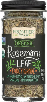 Frontier Co-op Organic Whole Rosemary Leaf, 0.85 Ounce Bottle, Pungent, Herbaceous, Fresh Earthy Taste & Aroma, Kosher