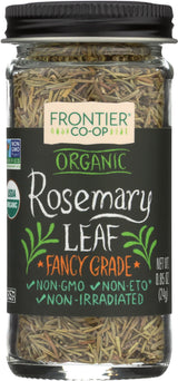 Frontier Co-op Organic Whole Rosemary Leaf, 0.85 Ounce Bottle, Pungent, Herbaceous, Fresh Earthy Taste & Aroma, Kosher