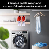 KERZEAT Laundry Detergent Dispenser Cup Holder & Nozzle Force-Saving Switch, Drip Catcher, Soap Dispenser, Room Organization and Storage