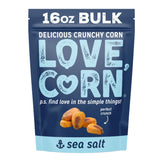 LOVE CORN Sea Salt - Crunchy Roasted Corn Snack, 3 Ingredients, Gluten Free, Non-GMO, Vegan, Low Sugar - Alternative to Chips, Nuts & Crackers