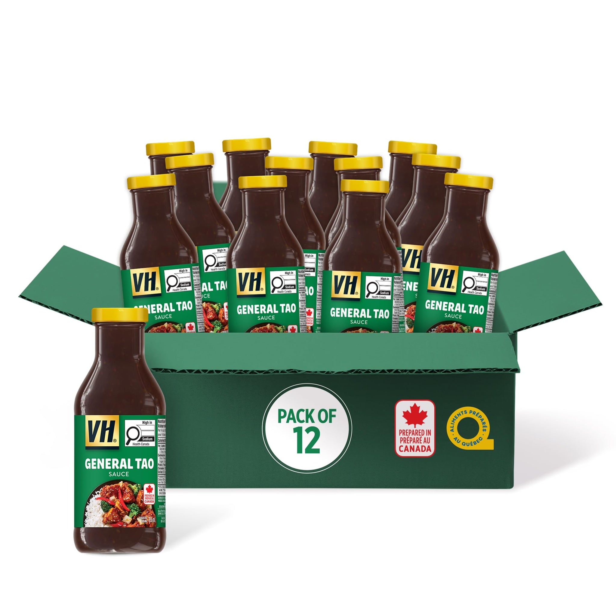 VH General Tao Stir Fry Sauce, 355ml/12oz, 12 Count, Jars {Imported from Canada}