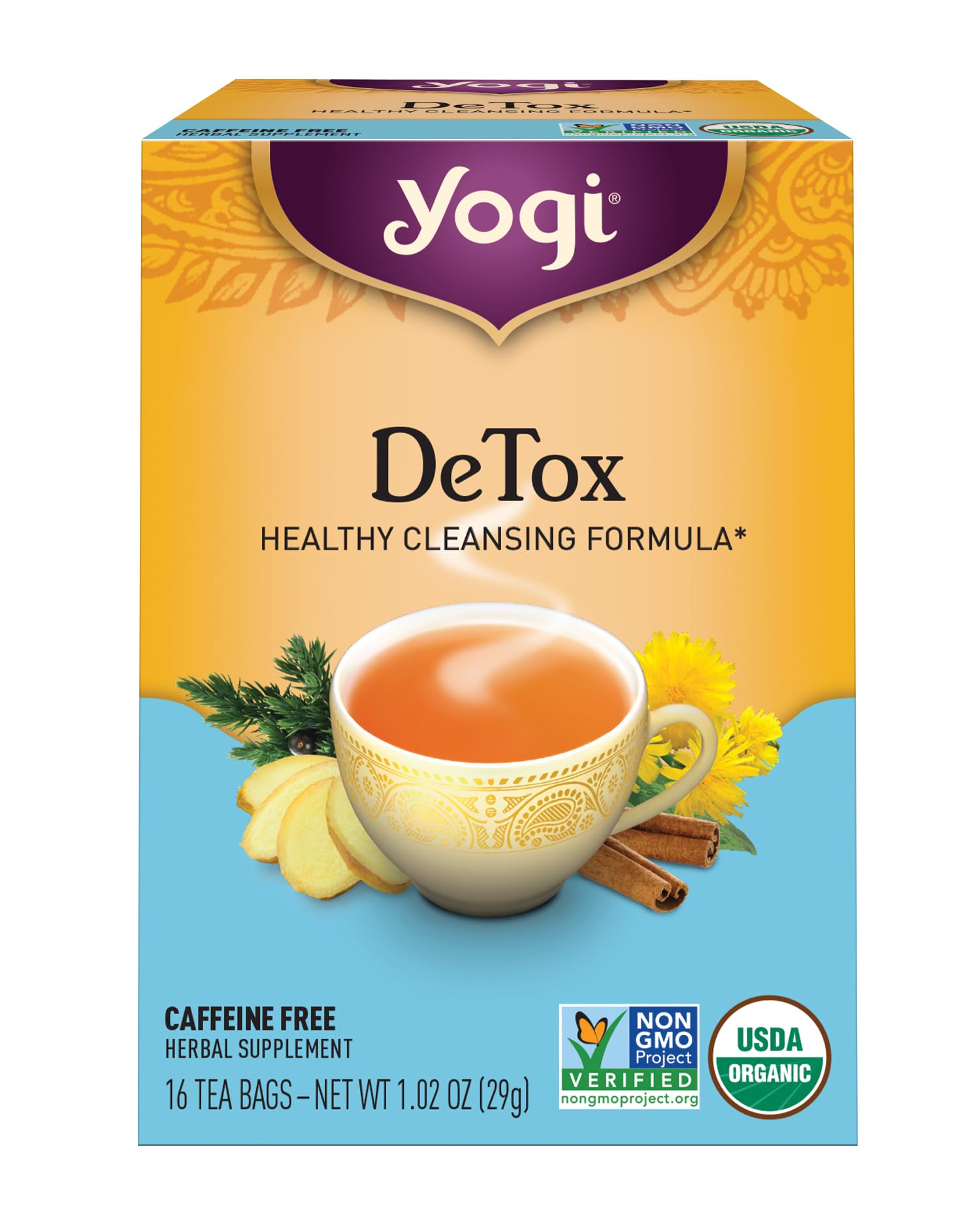 Yogi Tea, DeTox, 16 Count