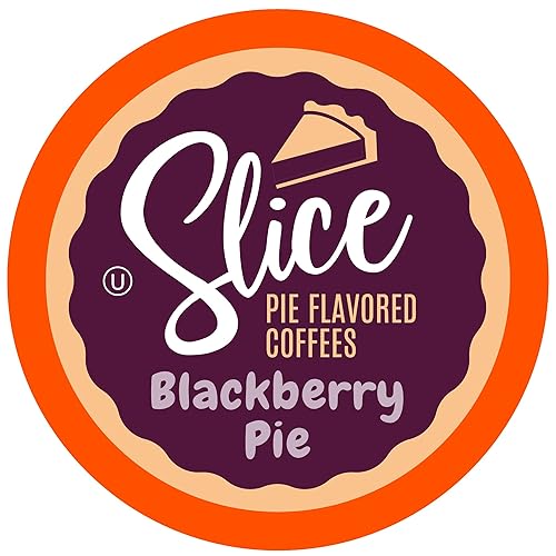 Slice Coffee Flavored Coffee for Keurig K Cup Brewers, Blackberry Pie, 40 Count