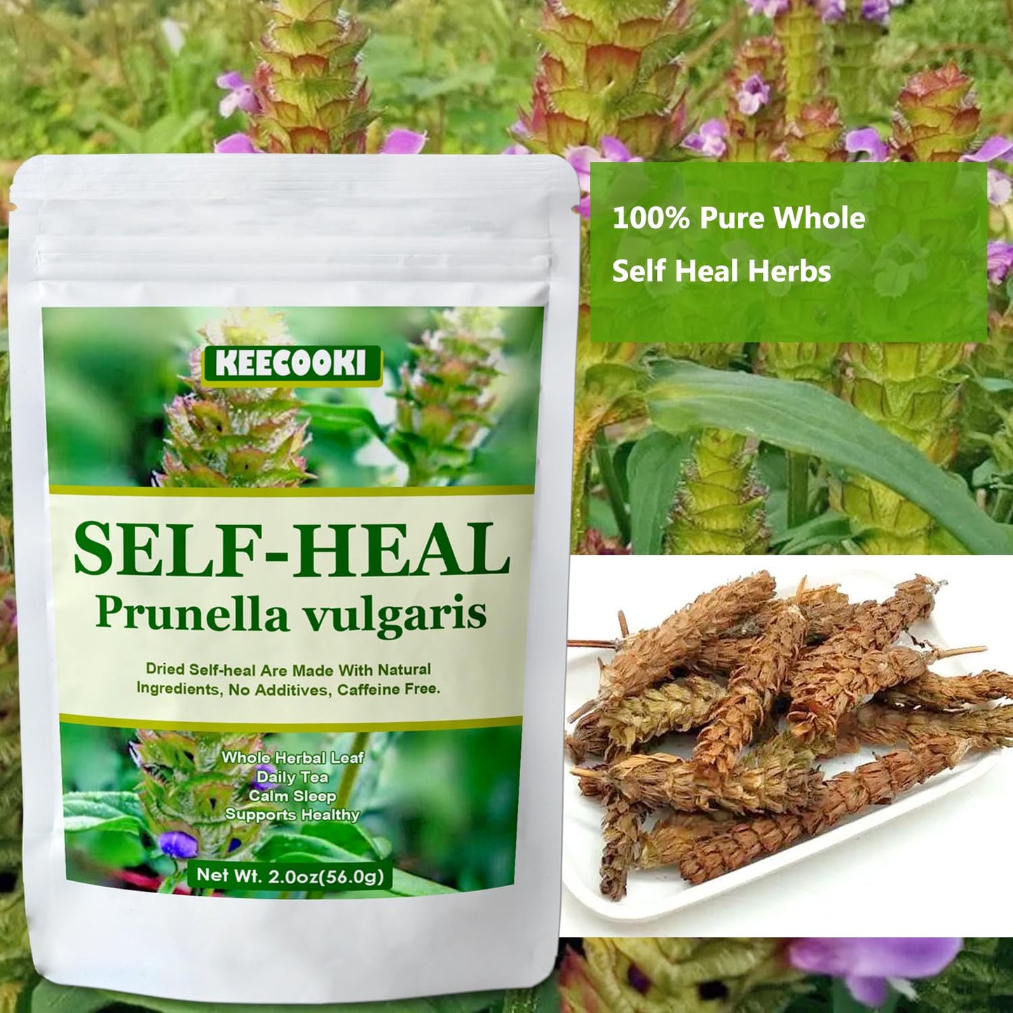 100% Natural Dried Self Heal, 2.0oz(56g), Self Heal Herbs,Sun Dried, No Additives
