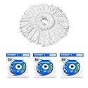 Ciclone Ispinmop 3-Pack Spin Mop Replacement Head - Spin Mop Refill Microfiber - Ciclone Ispinmop 360 Mop Head Refill - Spin Mop Head Replacement