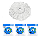 Ciclone Ispinmop 3-Pack Spin Mop Replacement Head - Spin Mop Refill Microfiber - Ciclone Ispinmop 360 Mop Head Refill - Spin Mop Head Replacement