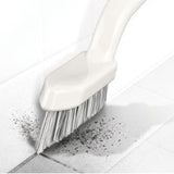 [3-Pack] Heavy Duty Scrub Brush Set with Professional PBT Stiff Bristles, V-Shape Grout Cleaner & Wide Floor Scrubber for Deep Cleaning Bathroom