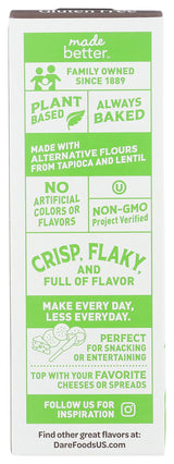 Dare Breton, Cracker Herb Garlic, 4.76 Ounce
