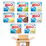 Jello Sugar Free Pudding Mix Instant - Dessert Flavor Variety Pack (8 Flavors) - Fat Free, Sugar Free Jello Pudding Mix & Pie Filling - Includes
