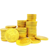 Fruidles Original Crypto Chocolate Coins, Made with Premium Belgian Chocolate, Gluten-Free, Non-GMO, Kosher Certified Dairy (200-Pack)