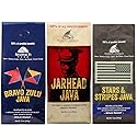 Military Java Group 3-12 oz Bag Coffee Variety Pack: Jarhead, Bravo Zulu, and Stars & Stripes Java