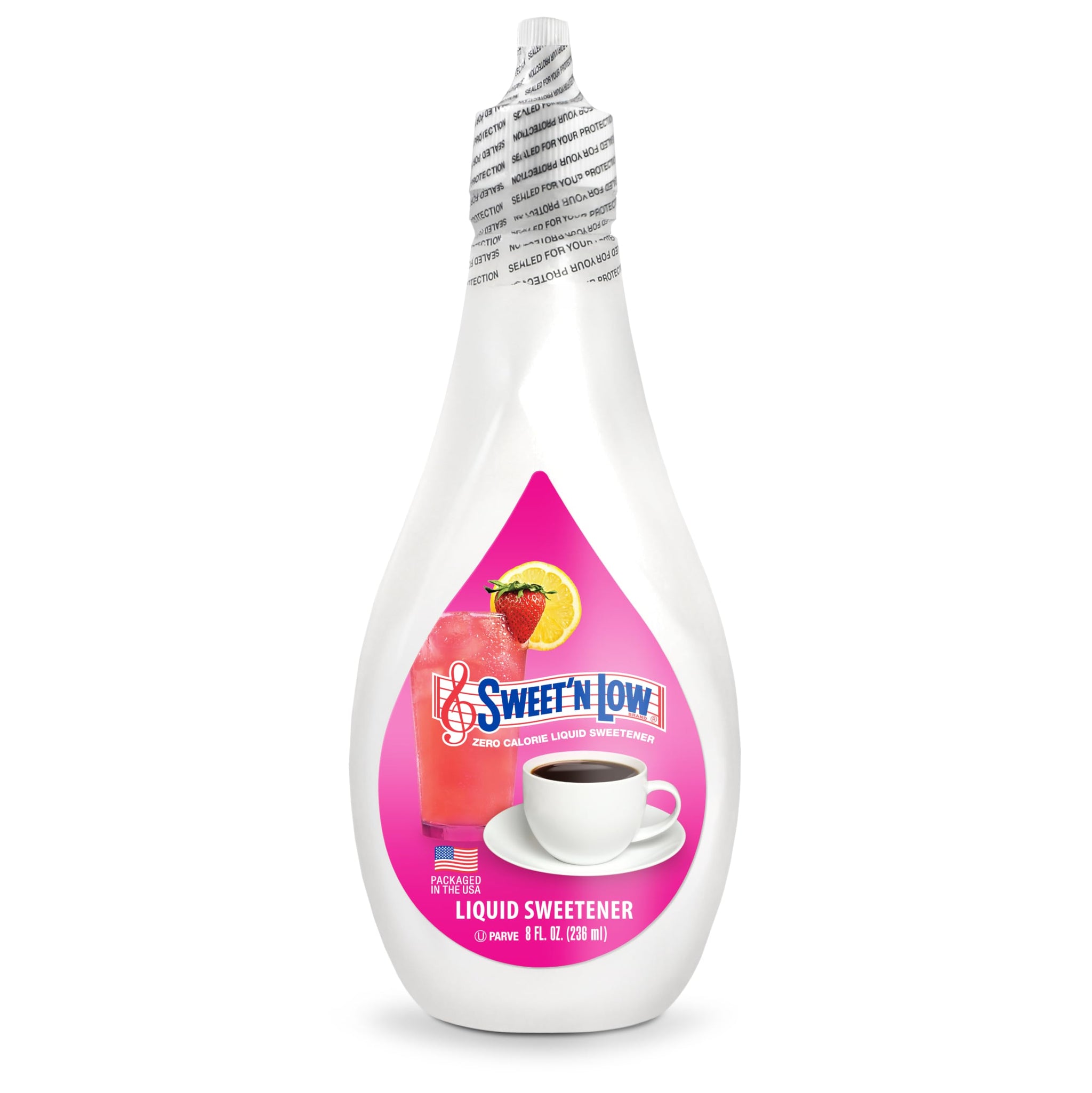 Sweet'N Low Zero Calorie Liquid Sweetener, 8 fl. oz. Bottle, Kosher & Gluten Free, Low Glycemic Index, Zero-Calorie Saccharin Sweetener