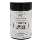 Organic Espresso Bean Powder - Ultra Fine Coffee Powder for Espresso Martini Garnish, Craft Cocktails, Desserts & Baking - 100% Organic Espresso Beans