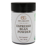 Organic Espresso Bean Powder - Ultra Fine Coffee Powder for Espresso Martini Garnish, Craft Cocktails, Desserts & Baking - 100% Organic Espresso Beans