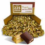 Dark Chocolate Almond Candy Nuggets Bulk Bag - 5 lb (Approx. 225 pieces)
