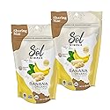 SOL SIMPLE Regenerative Organic Certified, Dried Banana | 6oz Snack Pack (2 Bags Total) | One Ingredient | Vegan | Non-GMO | No Added Sugar | Fair
